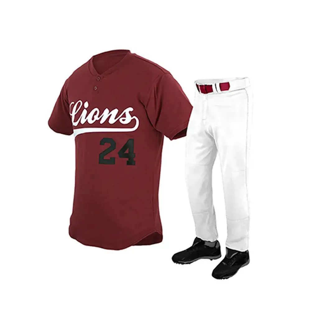 Baseball Uniform Dark Red