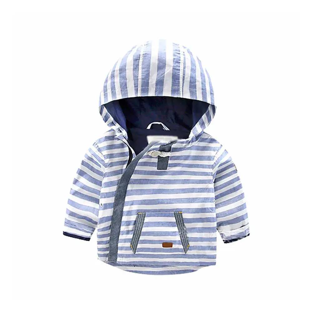 Casual Jacket White Blue
