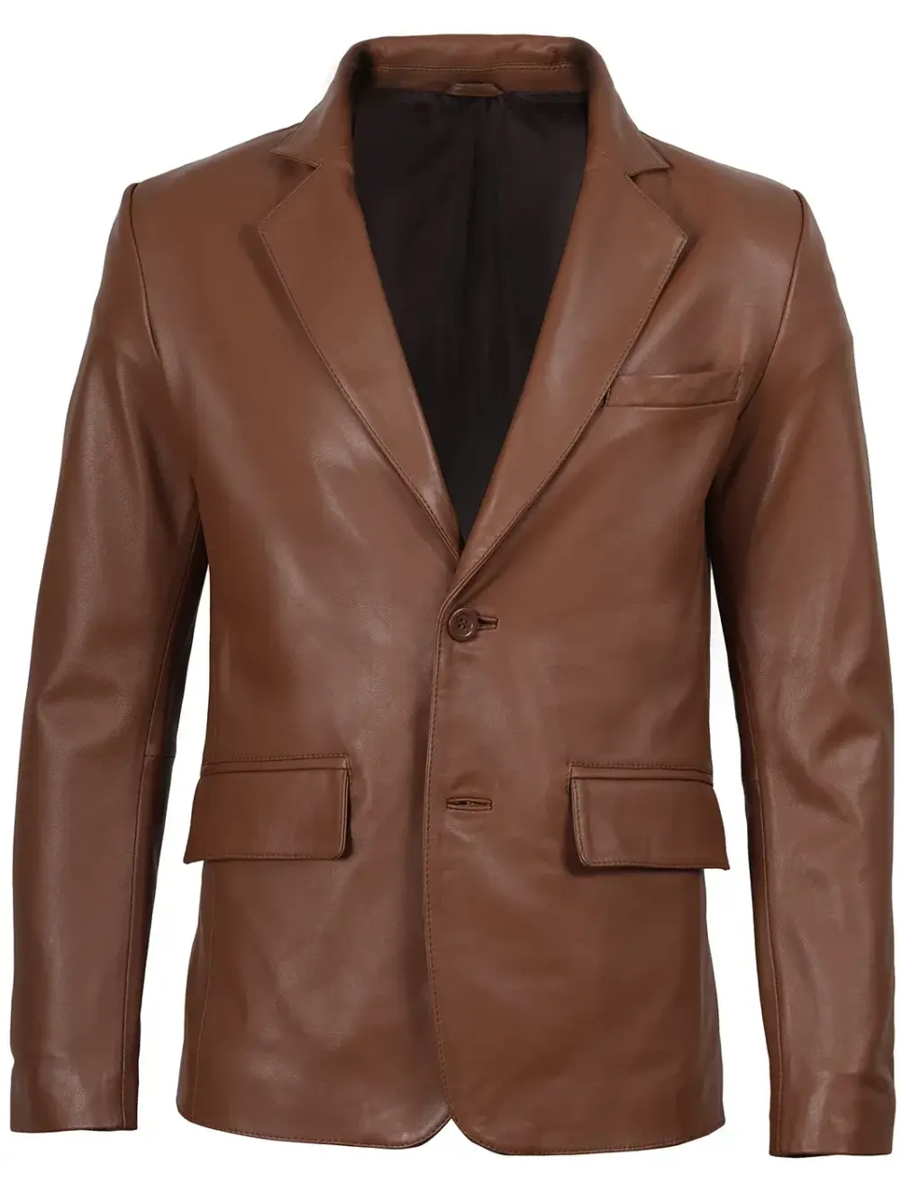 Leather Blazers Brown