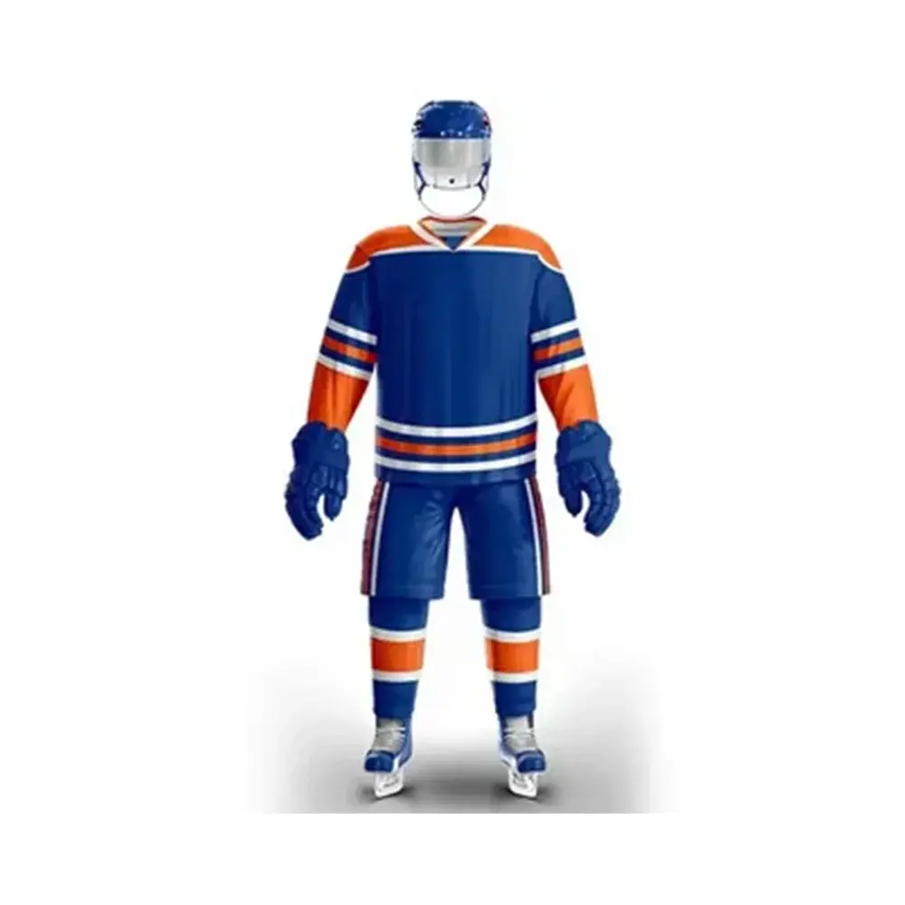 Custom Ice Hockey Uniform Blue