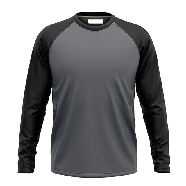 Sleeve Shirts Grey Black