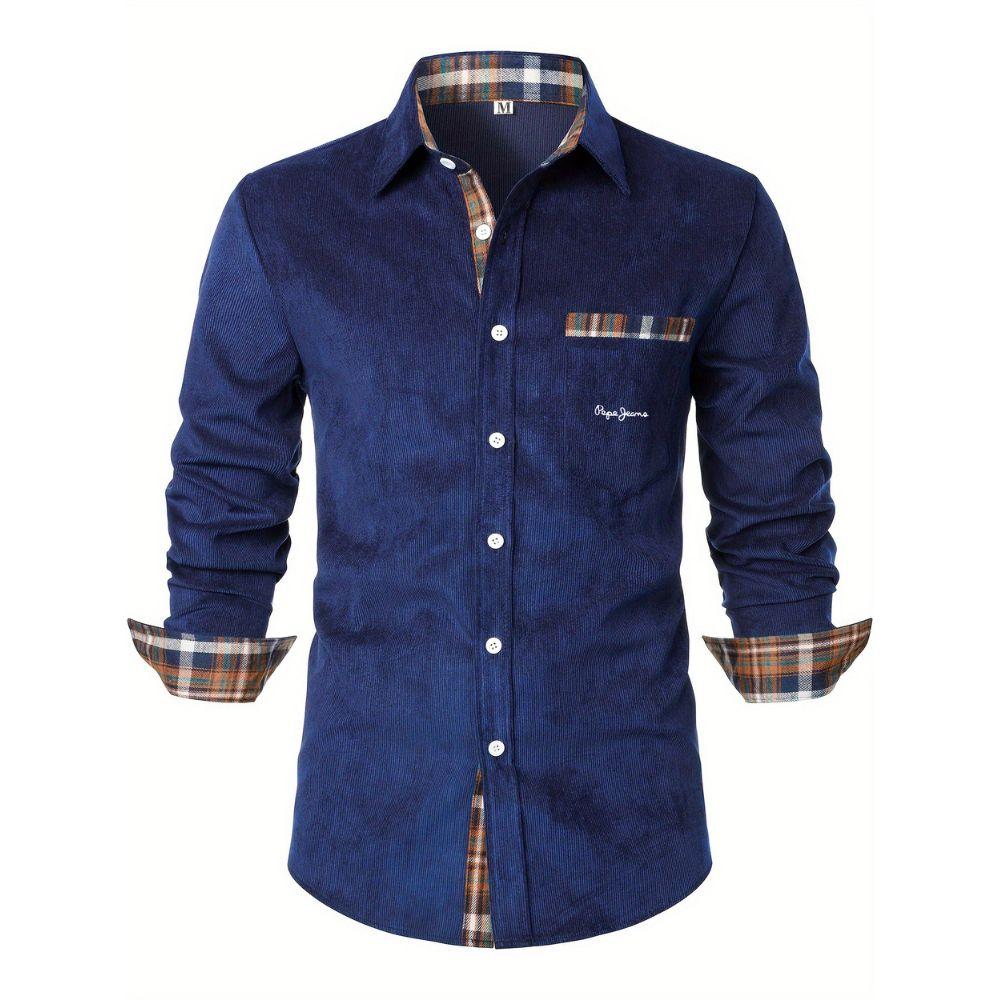 Custom Casual Shirt Blue & Brown