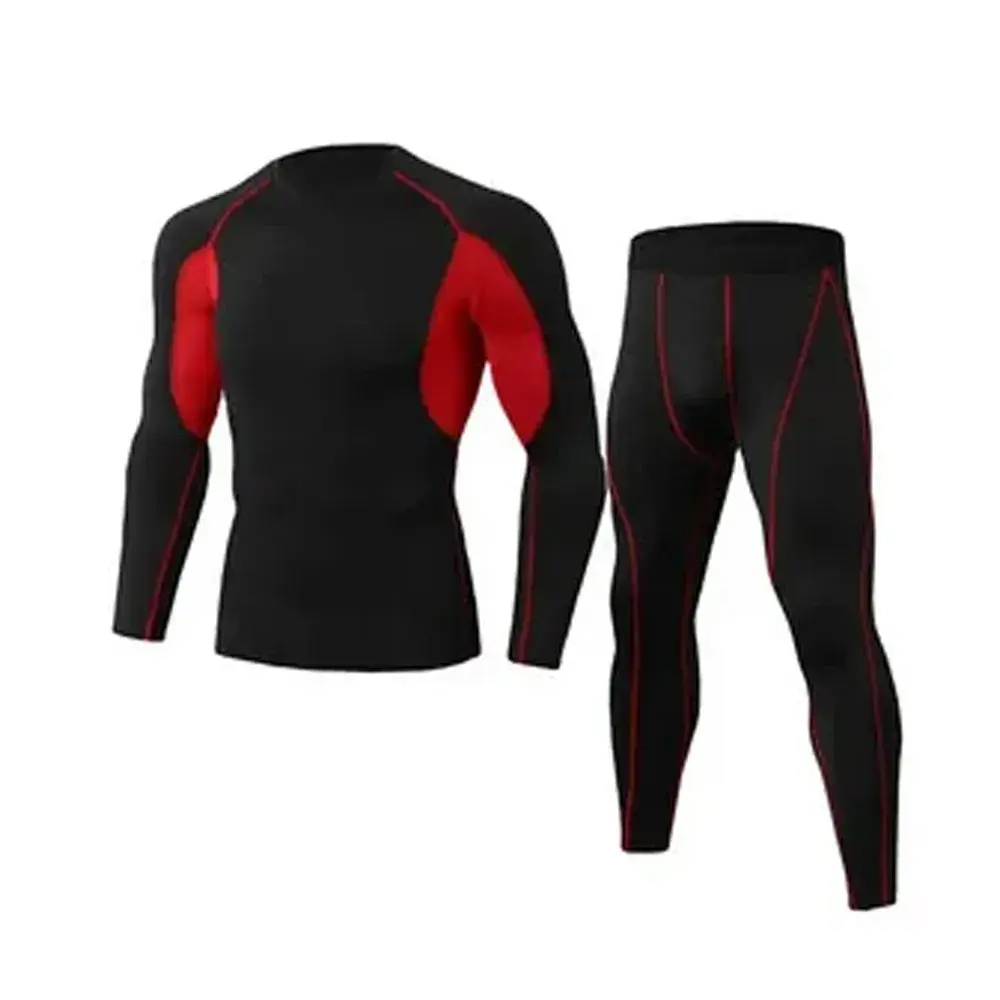 Compression Wear Red Black