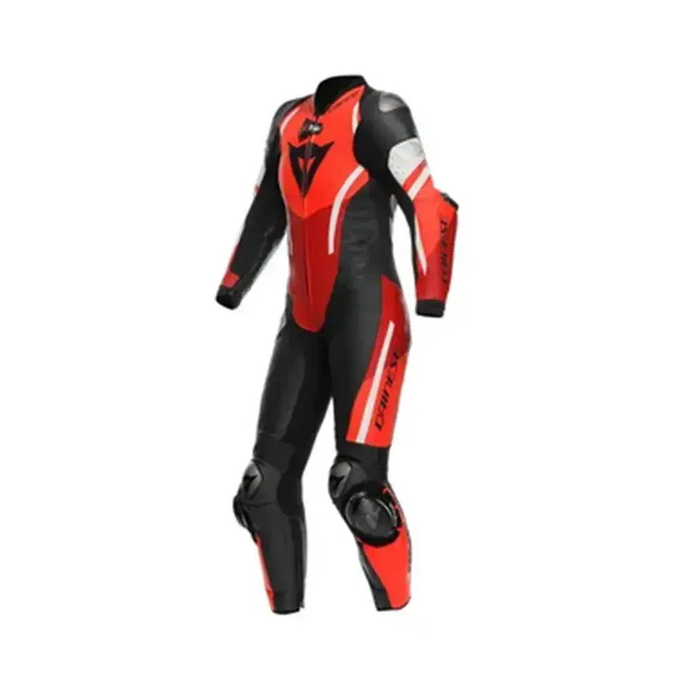 Leather Suit Red Black