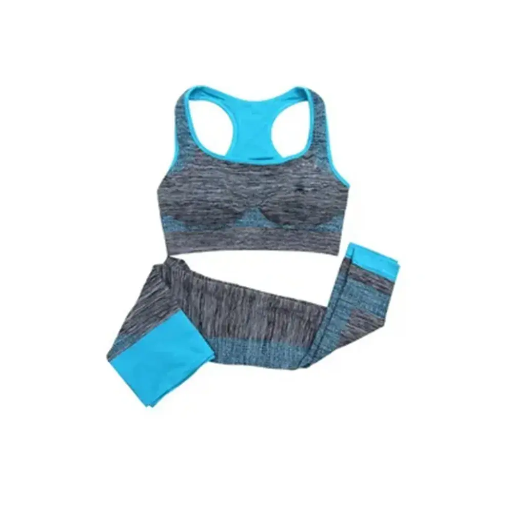 Yoga Wear Grey Sky Blue